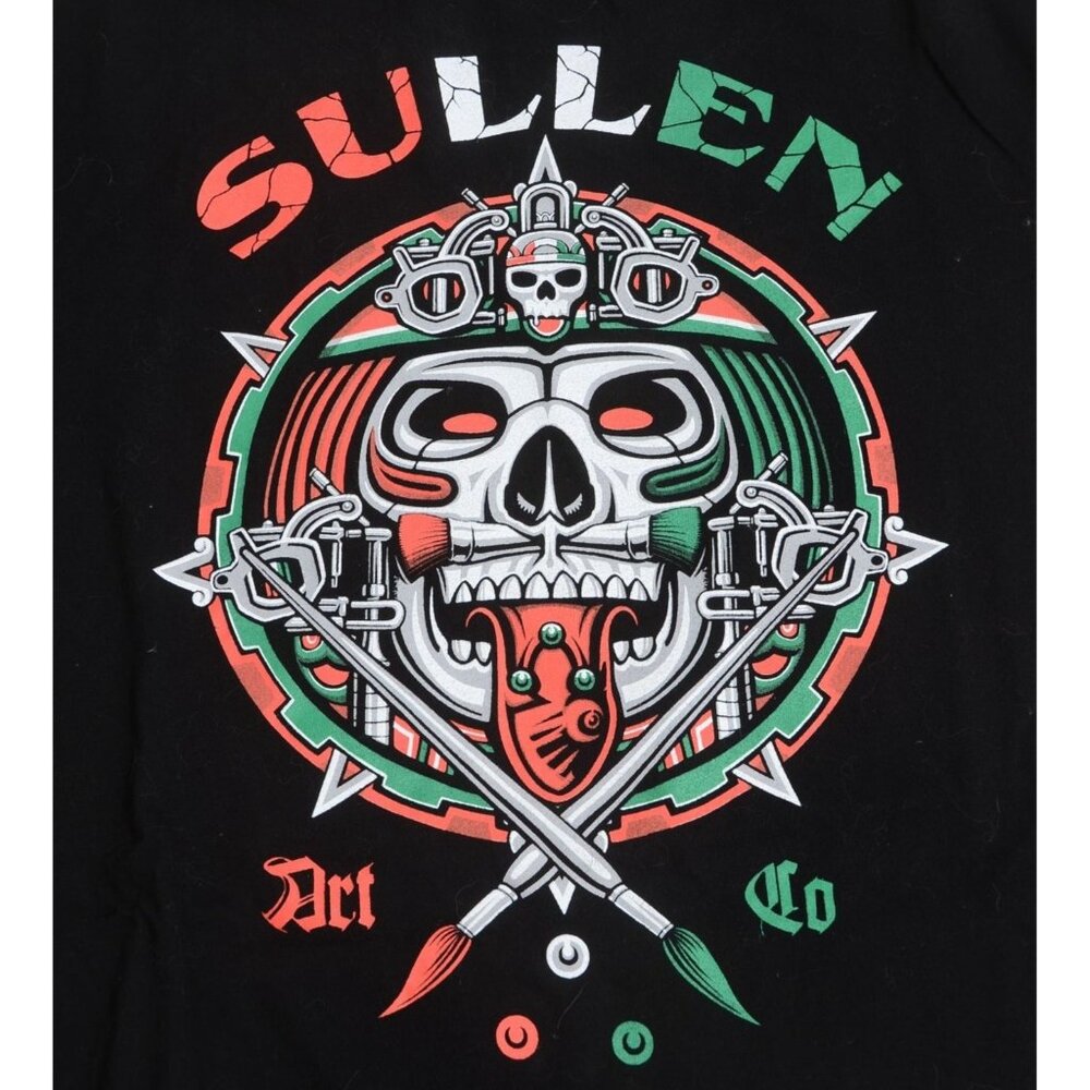 SULLEN Aztec Mexico Men's XXL Short Sleeve Tattoo Art Premium Cotton T-Shirt